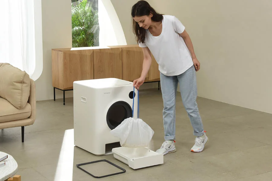 mess free cat litter box